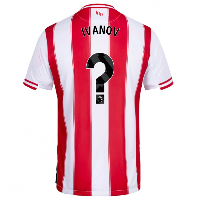DanxenレディースKonstantin Ivanov#0レッド ホワイトホームシャツ2025/26ジャージーユニフォーム