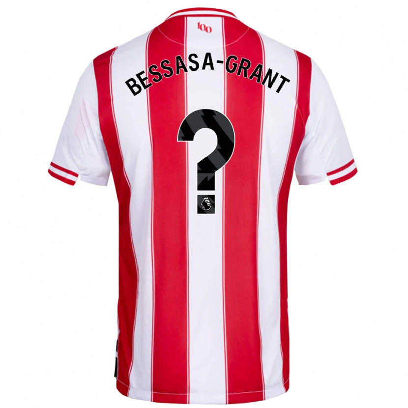 DanxenレディースMekhai Bessasa-Grant#0レッド ホワイトホームシャツ2025/26ジャージーユニフォーム