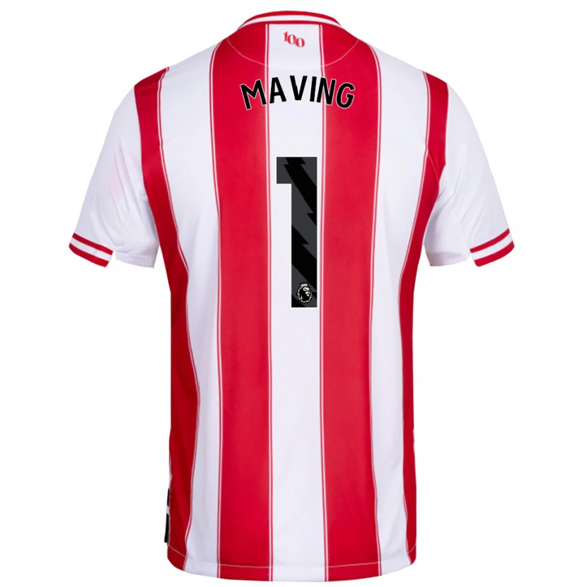 DanxenレディースEmily Maving#1レッド ホワイトホームシャツ2025/26ジャージーユニフォーム