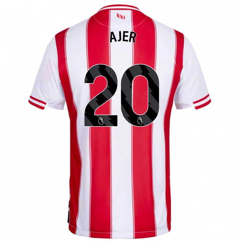 Danxenレディースクリストフェル・アイエル#20レッド ホワイトホームシャツ2025/26ジャージーユニフォーム
