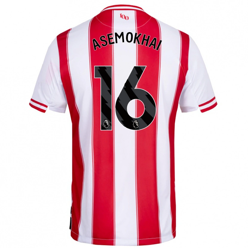 DanxenレディースGregory Asemokhai#16レッド ホワイトホームシャツ2025/26ジャージーユニフォーム
