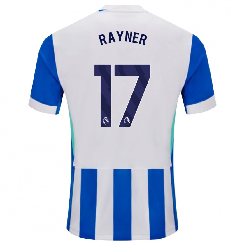 DanxenレディースBex Rayner#17ブルー ホワイトホームシャツ2025/26ジャージーユニフォーム