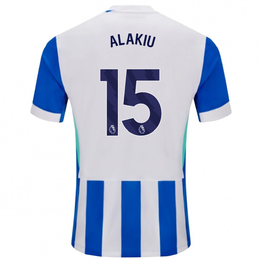 DanxenレディースIsaiah Alakiu#15ブルー ホワイトホームシャツ2025/26ジャージーユニフォーム