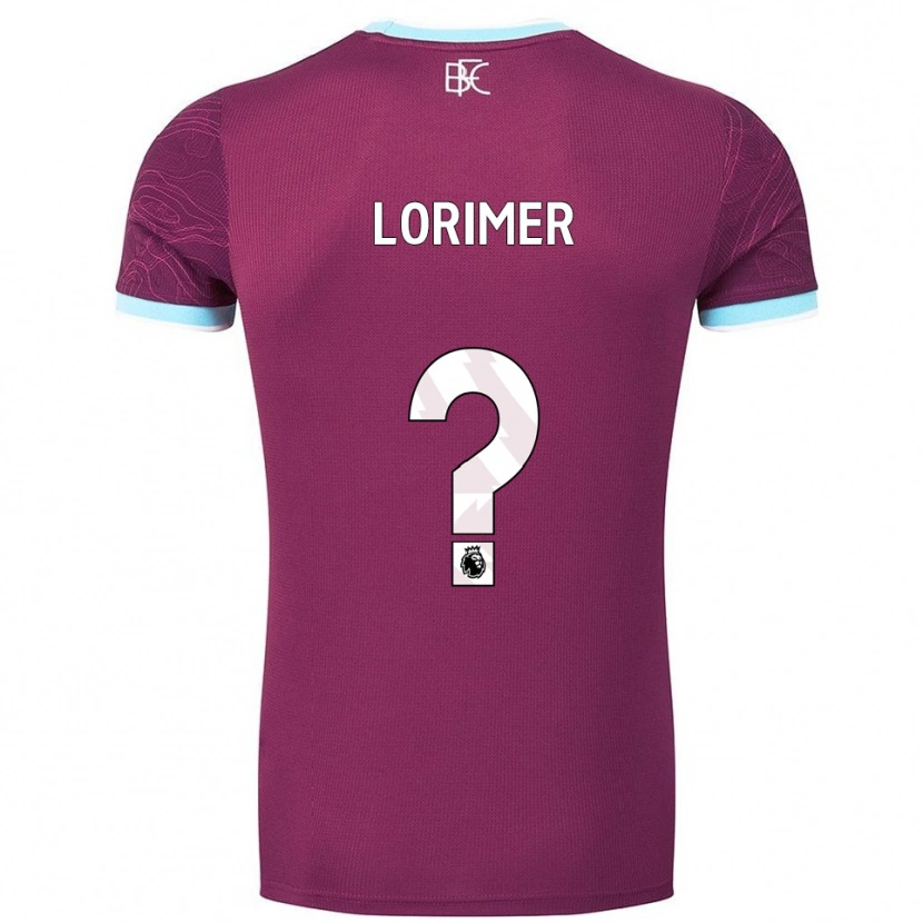 DanxenレディースArchie Lorimer#0バーガンディ スカイブルーホームシャツ2025/26ジャージーユニフォーム