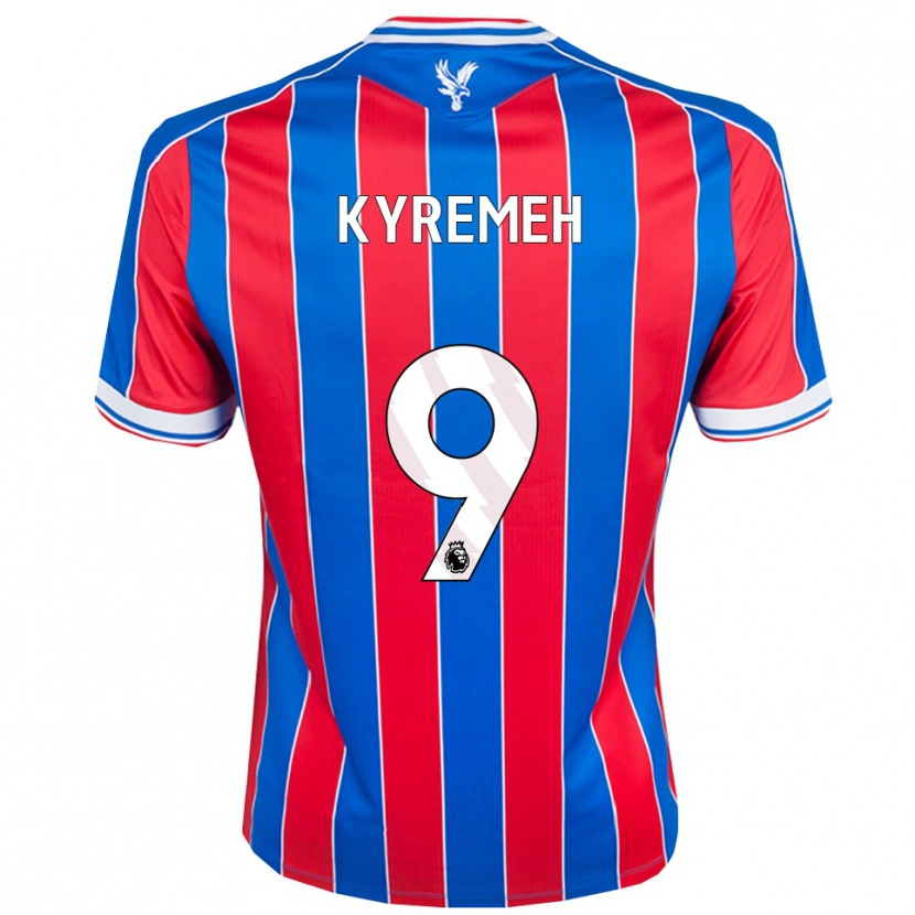 DanxenレディースJerome Kyremeh#9ブルー レッド ホワイトホームシャツ2025/26ジャージーユニフォーム