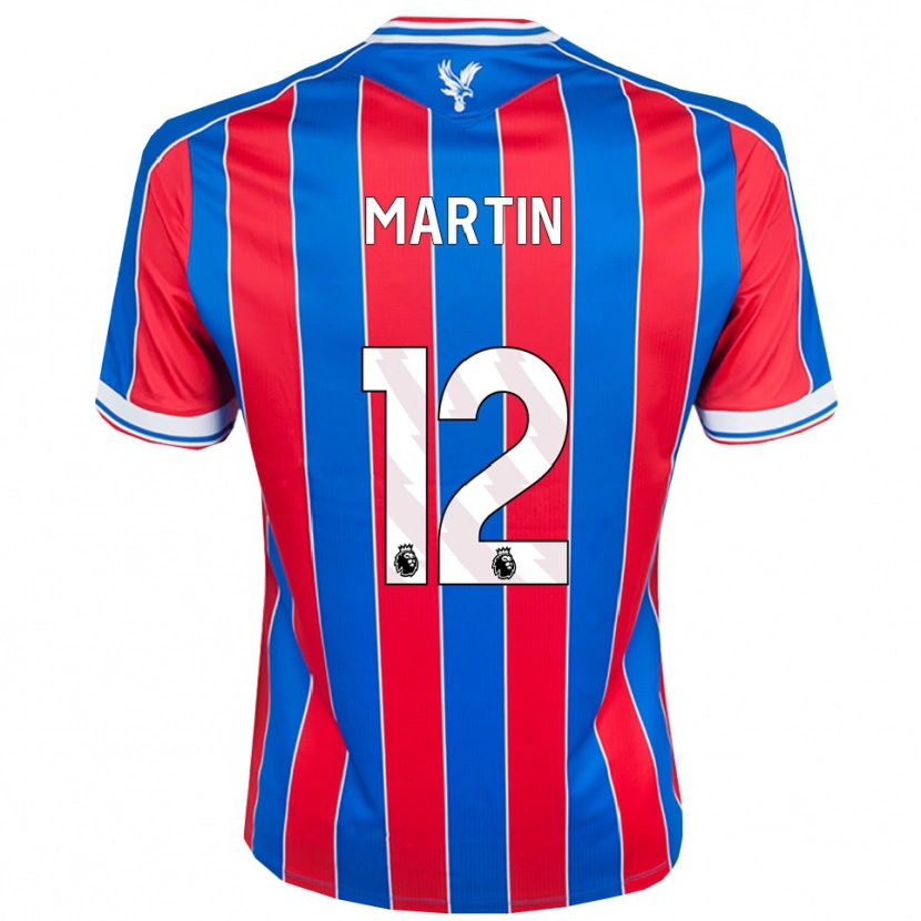 DanxenレディースDonte Martin#12ブルー レッド ホワイトホームシャツ2025/26ジャージーユニフォーム