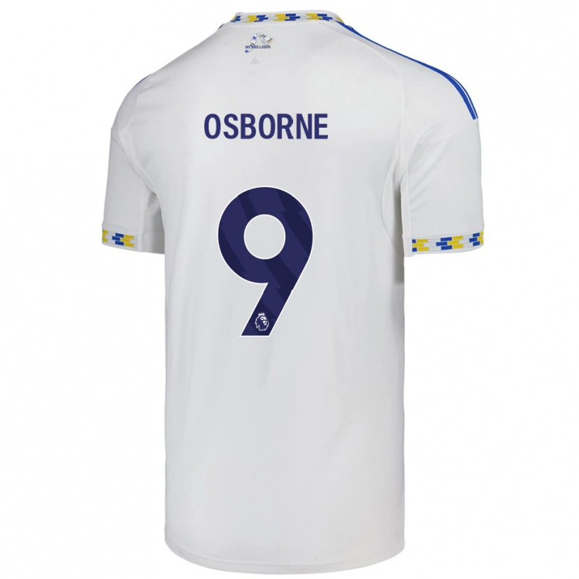 DanxenレディースJemimah Osborne#9ホワイト ブルーホームシャツ2025/26ジャージーユニフォーム