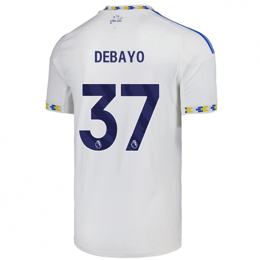 DanxenレディースJames Debayo#37ホワイト ブルーホームシャツ2025/26ジャージーユニフォーム
