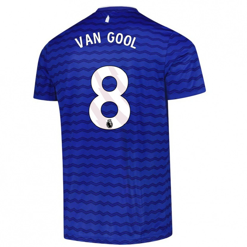 DanxenレディースRosa Van Gool#8ブルー ネイビーホームシャツ2025/26ジャージーユニフォーム