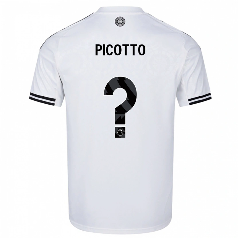 DanxenレディースLuca Picotto#0ホワイト ブラックホームシャツ2025/26ジャージーユニフォーム