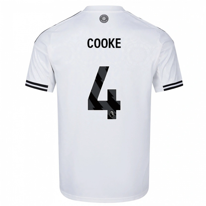 DanxenレディースLogan Cooke#4ホワイト ブラックホームシャツ2025/26ジャージーユニフォーム