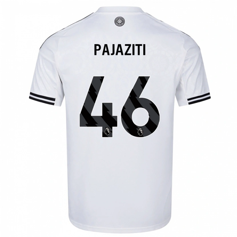 DanxenレディースAdrion Pajaziti#46ホワイト ブラックホームシャツ2025/26ジャージーユニフォーム