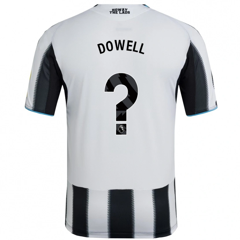 DanxenレディースRoman Dowell#0ブラック ホワイトホームシャツ2025/26ジャージーユニフォーム
