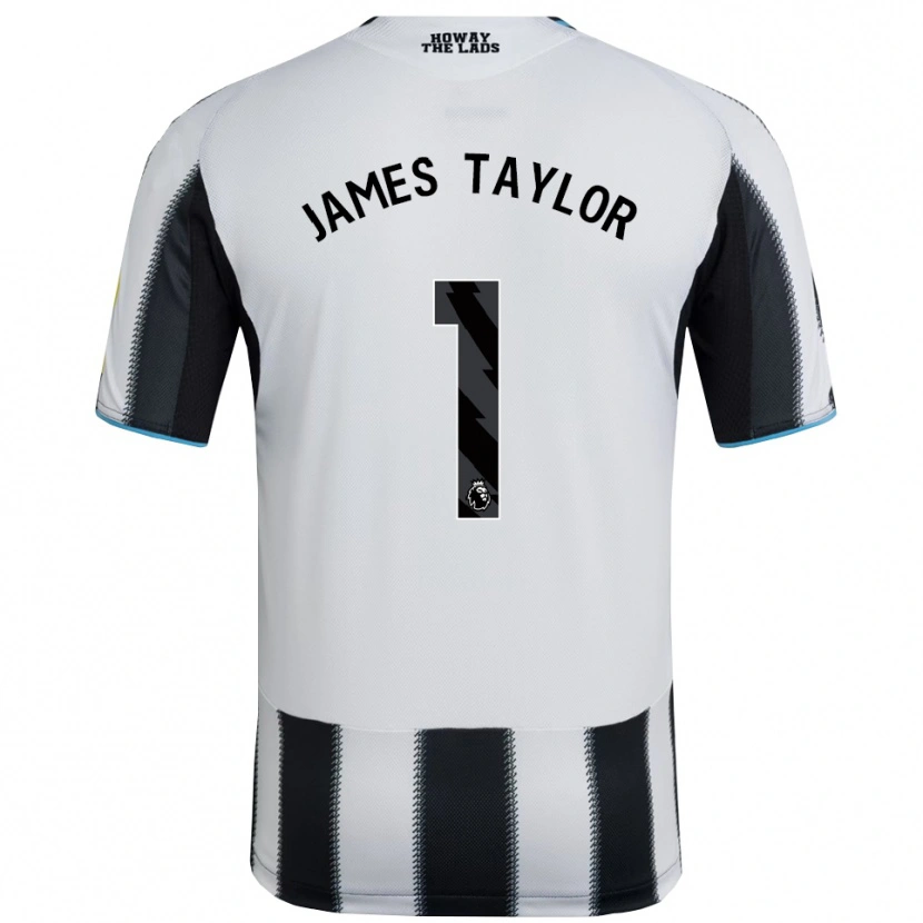 DanxenレディースJames Taylor#1ブラック ホワイトホームシャツ2025/26ジャージーユニフォーム