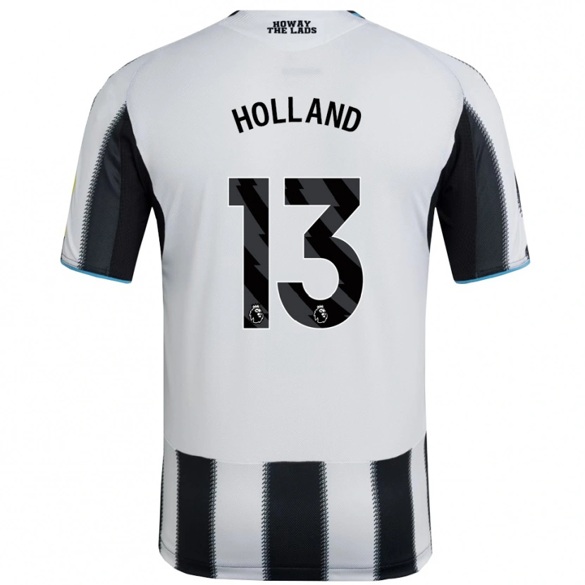 DanxenレディースOliver Holland#13ブラック ホワイトホームシャツ2025/26ジャージーユニフォーム