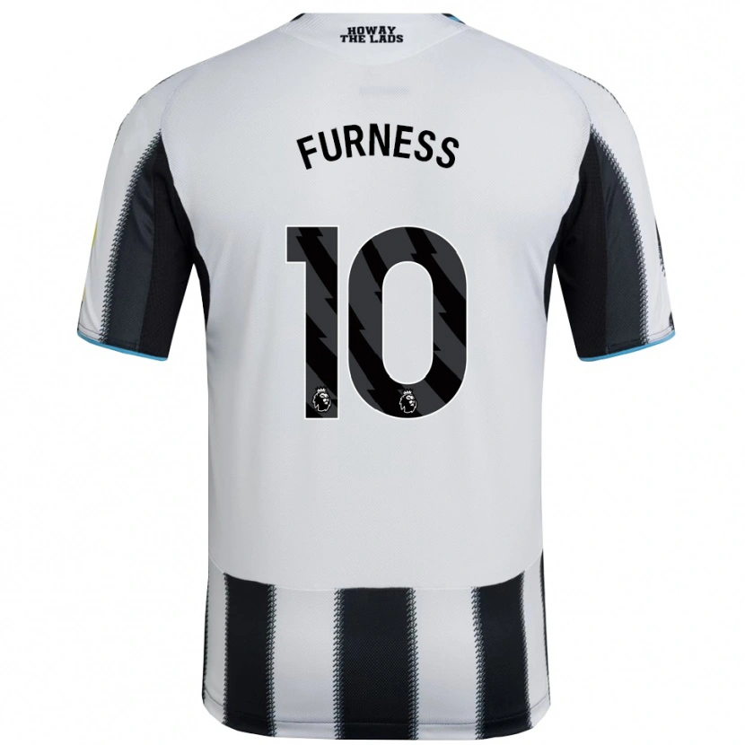 Danxenレディースレイチェル・ファーネス#10ブラック ホワイトホームシャツ2025/26ジャージーユニフォーム