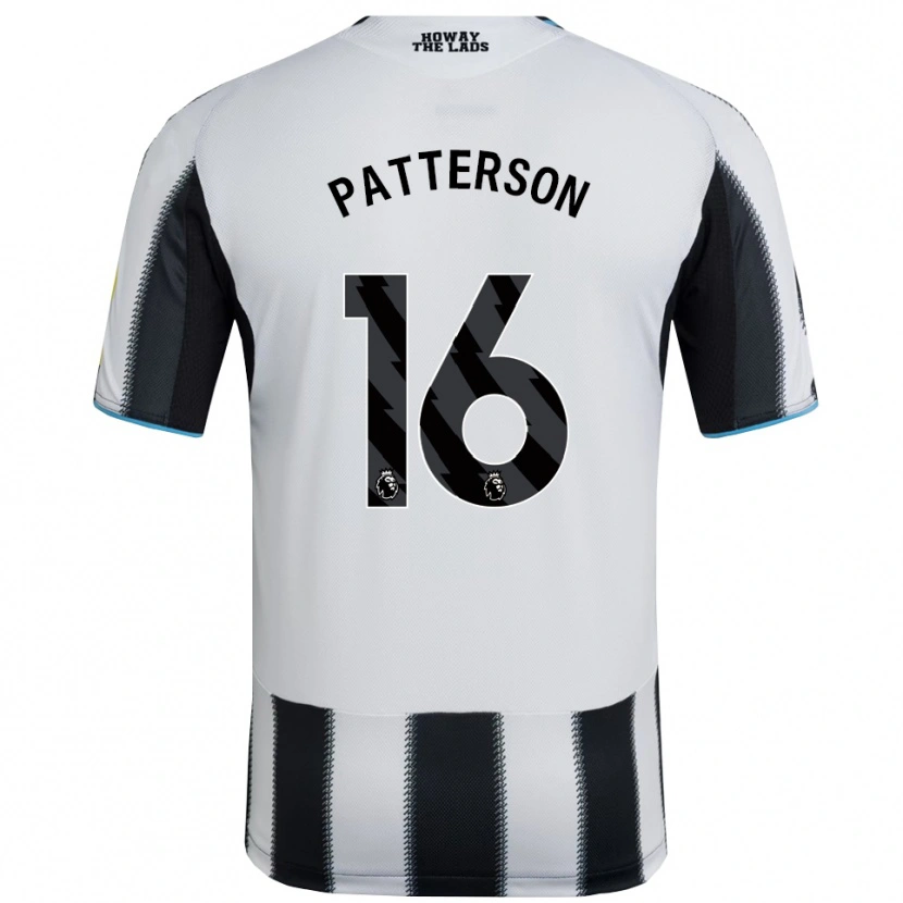 DanxenレディースJack Patterson#16ブラック ホワイトホームシャツ2025/26ジャージーユニフォーム