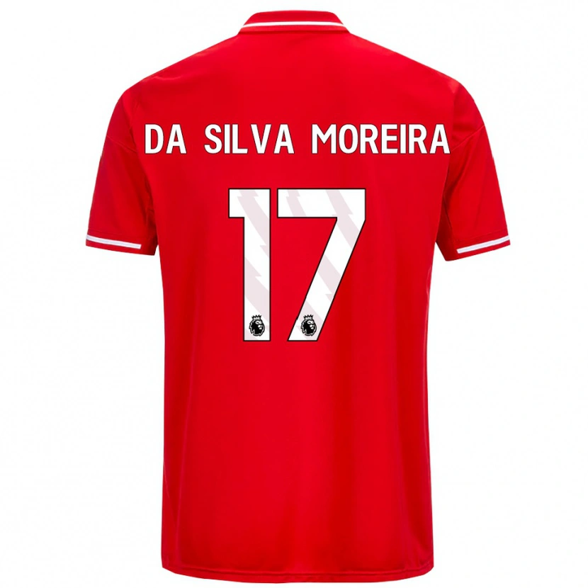 Danxenレディースエリック・ダ・シルバ・モレイラ#17レッド ホワイトホームシャツ2025/26ジャージーユニフォーム