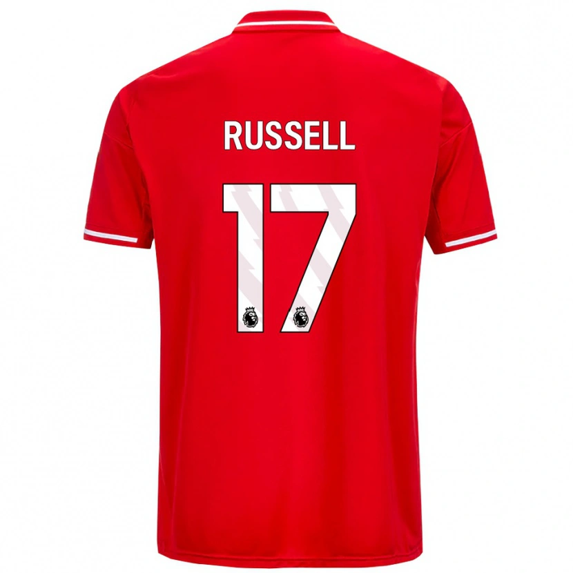 DanxenレディースBlaine Russell#17レッド ホワイトホームシャツ2025/26ジャージーユニフォーム