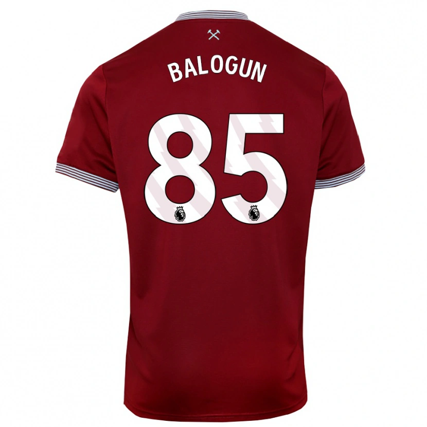 DanxenレディースMajid Balogun#85バーガンディ ホワイトホームシャツ2025/26ジャージーユニフォーム