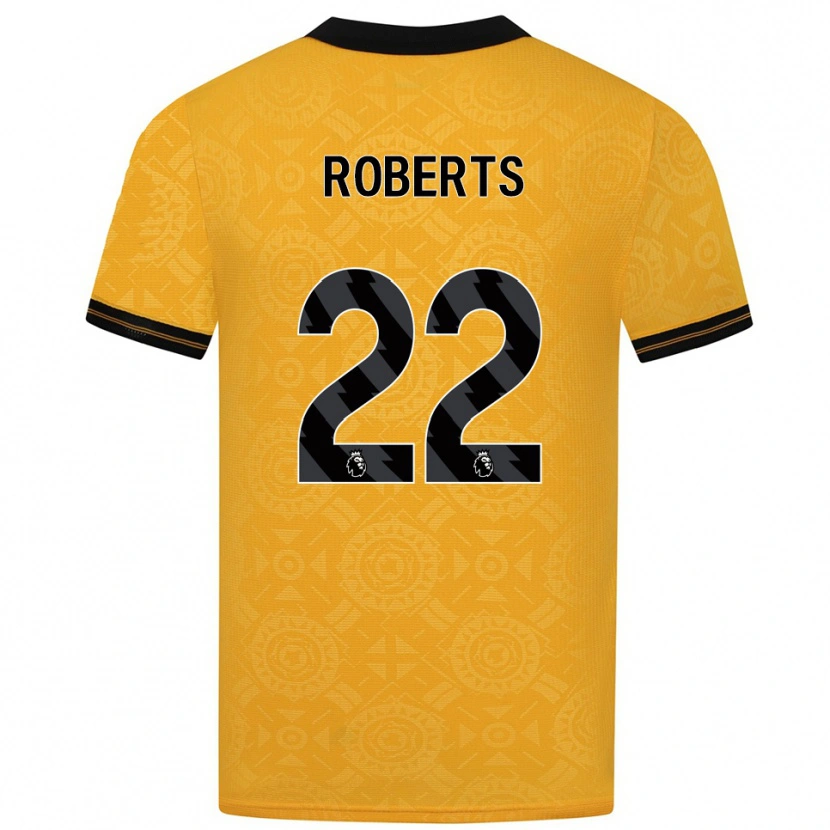 DanxenレディースBeth Roberts#22イエロー ブラックホームシャツ2025/26ジャージーユニフォーム