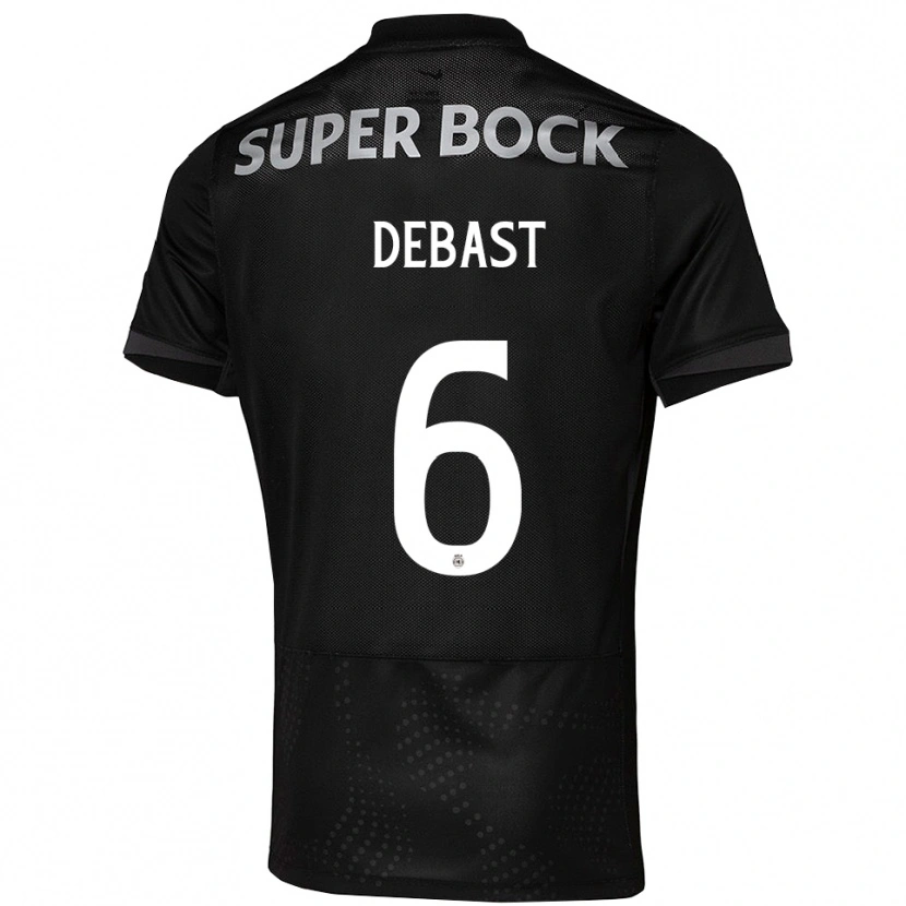 Danxenレディースアルトゥール・テアトル#6ブラック ホワイトアウェイシャツ2025/26ジャージーユニフォーム