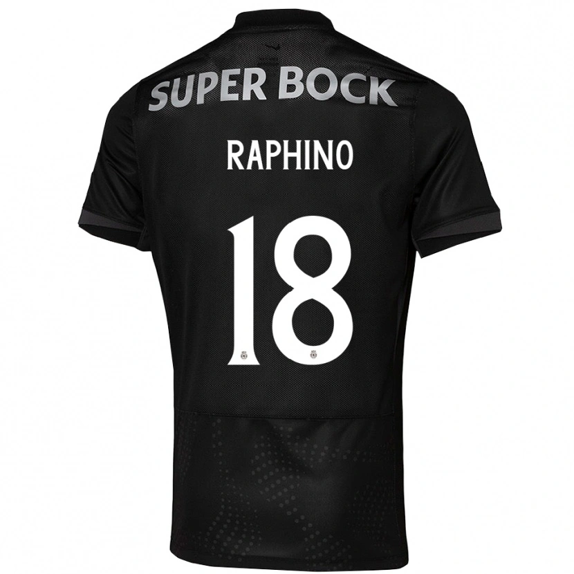 DanxenレディースBrittany Raphino#18ブラック ホワイトアウェイシャツ2025/26ジャージーユニフォーム