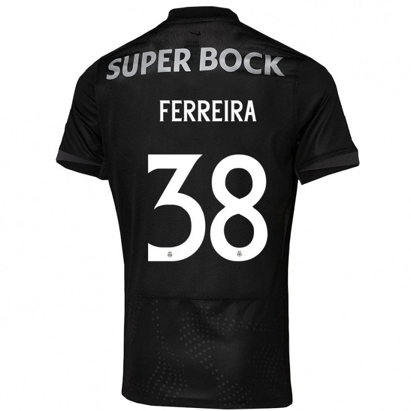 DanxenレディースMarta Ferreira#38ブラック ホワイトアウェイシャツ2025/26ジャージーユニフォーム