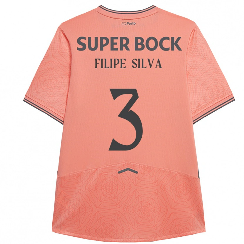 DanxenレディースFilipe Silva#3ピンク ネイビーアウェイシャツ2025/26ジャージーユニフォーム