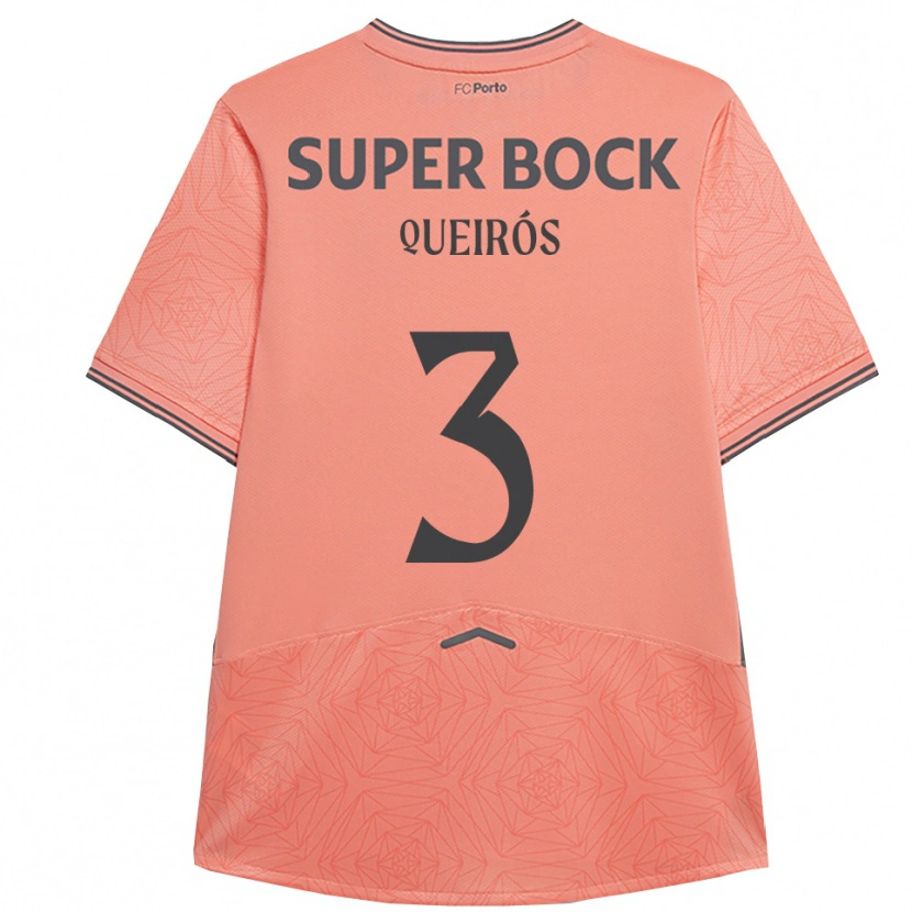 DanxenレディースMariana Queirós#3ピンク ネイビーアウェイシャツ2025/26ジャージーユニフォーム