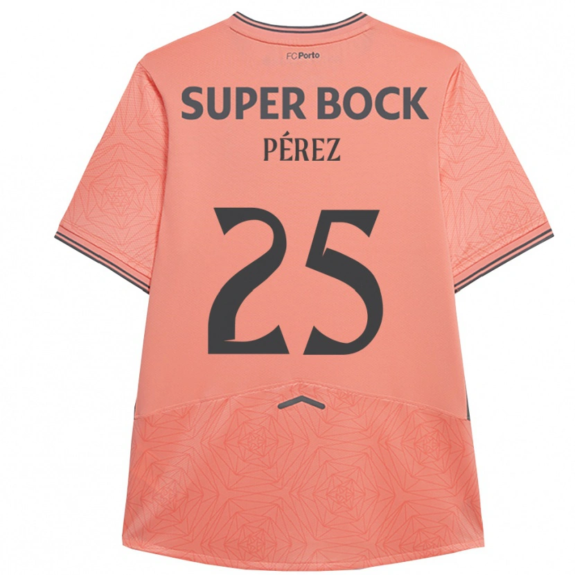 DanxenレディースTomás Pérez#25ピンク ネイビーアウェイシャツ2025/26ジャージーユニフォーム