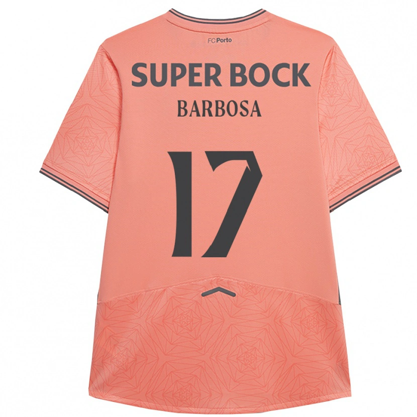 DanxenレディースRúben Barbosa#17ピンク ネイビーアウェイシャツ2025/26ジャージーユニフォーム