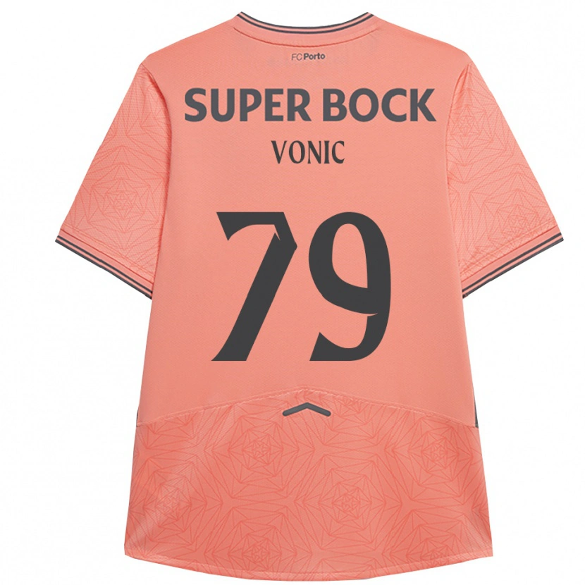 DanxenレディースLeonardo Vonic#79ピンク ネイビーアウェイシャツ2025/26ジャージーユニフォーム