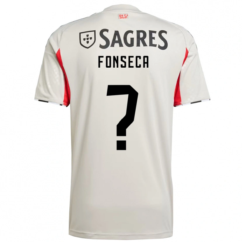 DanxenレディースBenjamim Fonseca#0オフホワイト レッドアウェイシャツ2025/26ジャージーユニフォーム