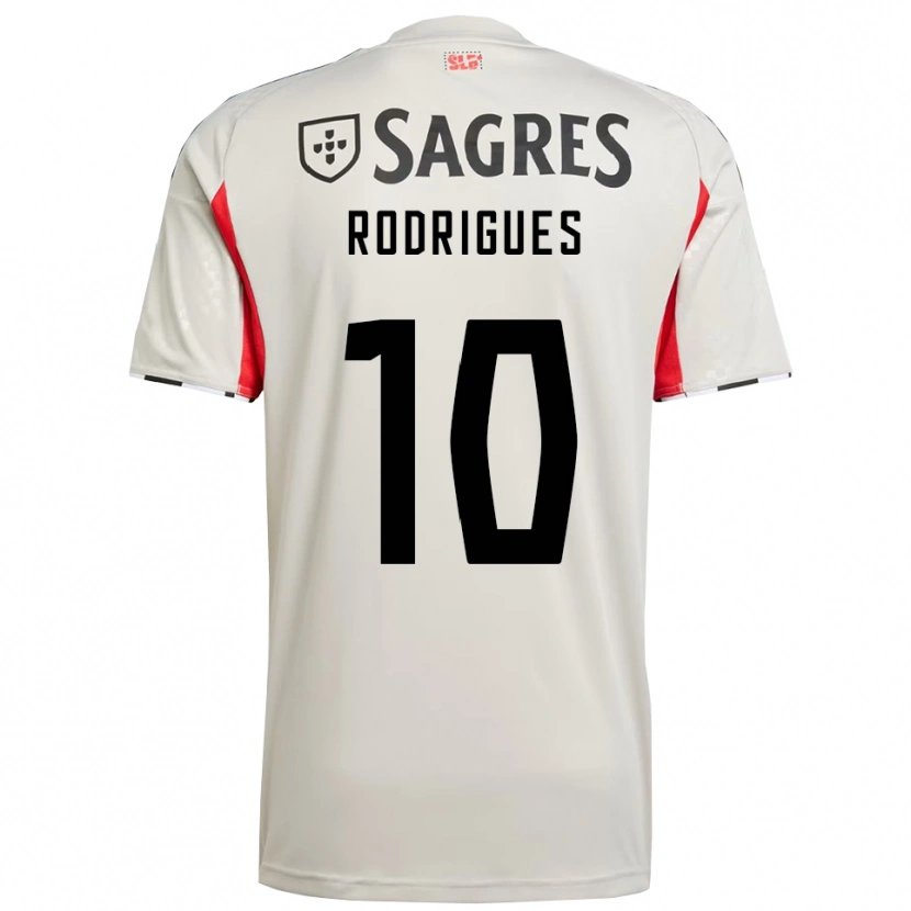 DanxenレディースTiago Rodrigues#10オフホワイト レッドアウェイシャツ2025/26ジャージーユニフォーム
