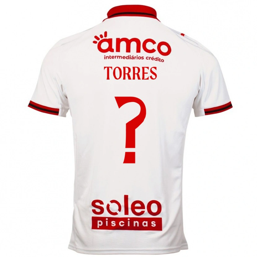 DanxenレディースMarco Torres#0ホワイト レッドアウェイシャツ2025/26ジャージーユニフォーム