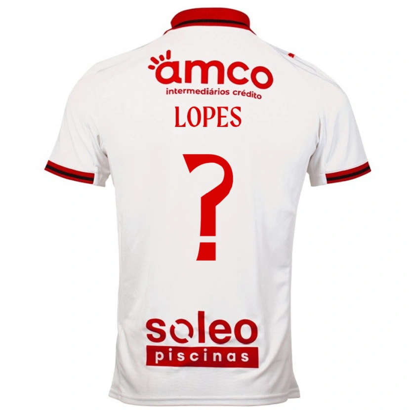 DanxenレディースIvo Lopes#0ホワイト レッドアウェイシャツ2025/26ジャージーユニフォーム