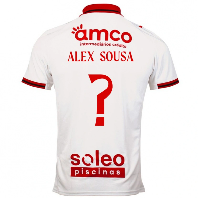 DanxenレディースAlex Sousa#0ホワイト レッドアウェイシャツ2025/26ジャージーユニフォーム
