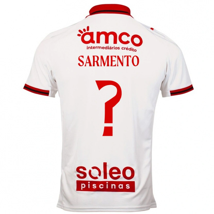 DanxenレディースBernardo Sarmento#0ホワイト レッドアウェイシャツ2025/26ジャージーユニフォーム