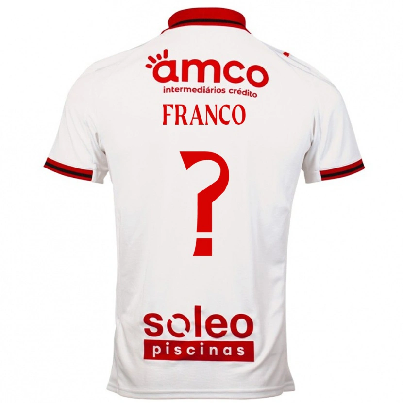 DanxenレディースZé Franco#0ホワイト レッドアウェイシャツ2025/26ジャージーユニフォーム