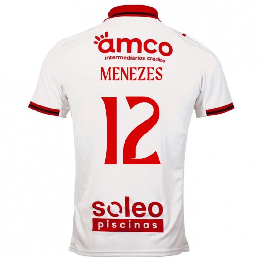 DanxenレディースGabriel Menezes#12ホワイト レッドアウェイシャツ2025/26ジャージーユニフォーム