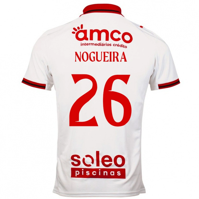 DanxenレディースAna Nogueira#26ホワイト レッドアウェイシャツ2025/26ジャージーユニフォーム