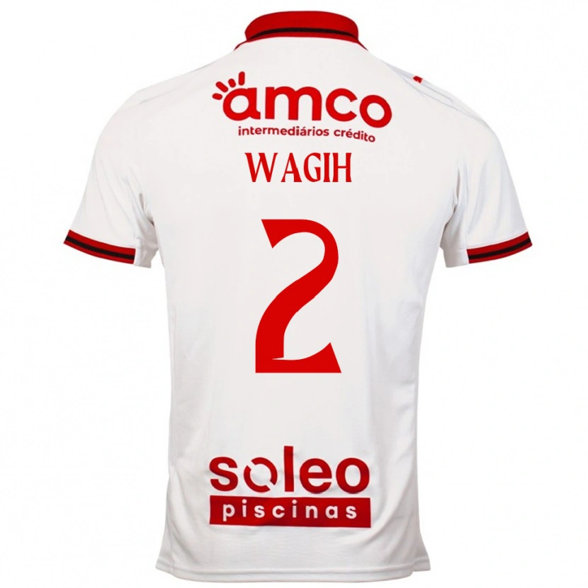 DanxenレディースYoussef Wagih#2ホワイト レッドアウェイシャツ2025/26ジャージーユニフォーム