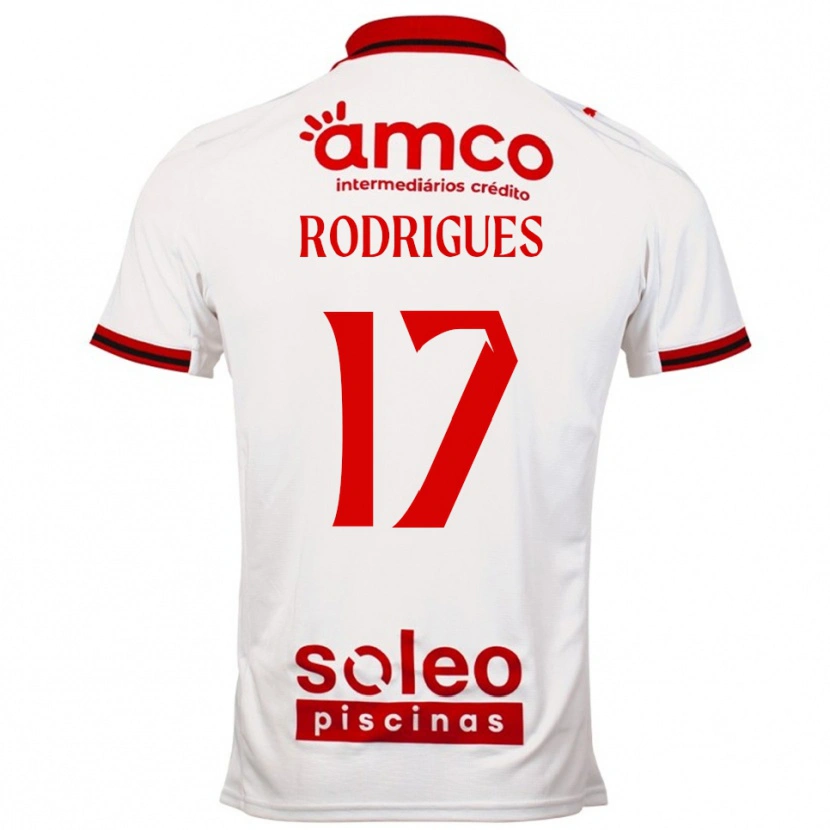 DanxenレディースTânia Rodrigues#17ホワイト レッドアウェイシャツ2025/26ジャージーユニフォーム