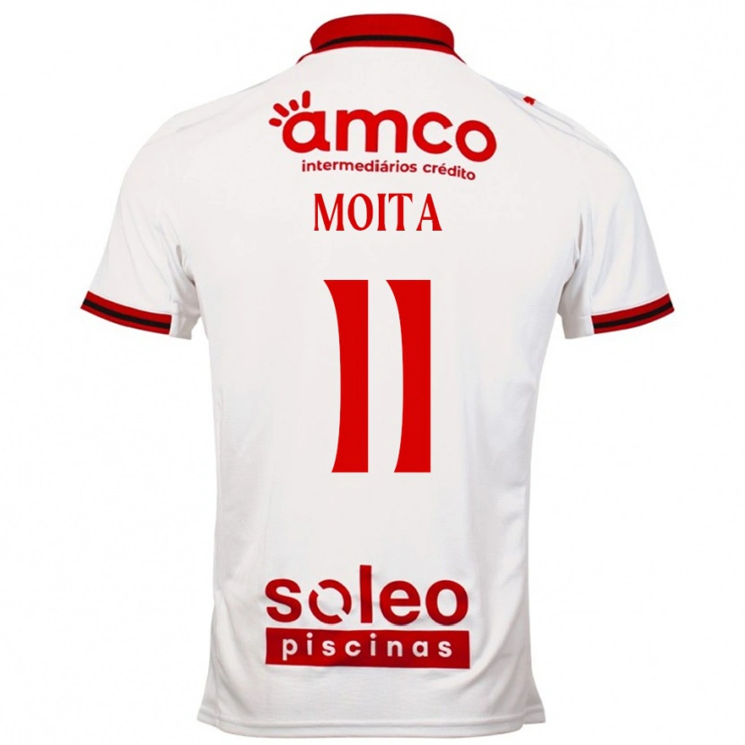 DanxenレディースCarlos Moita#11ホワイト レッドアウェイシャツ2025/26ジャージーユニフォーム