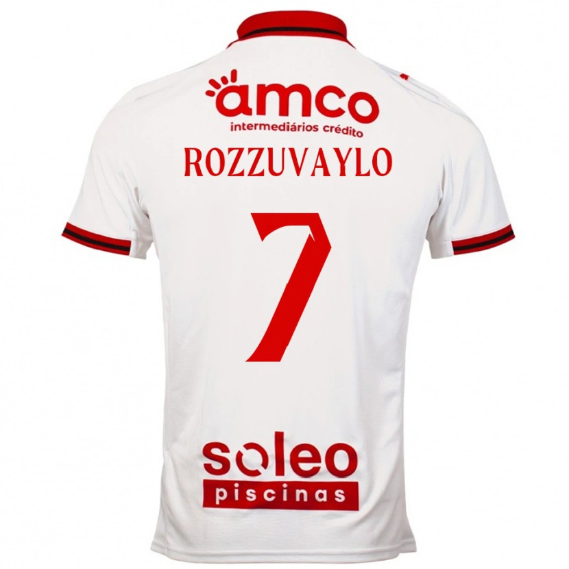DanxenレディースDani Rozzuvaylo#7ホワイト レッドアウェイシャツ2025/26ジャージーユニフォーム