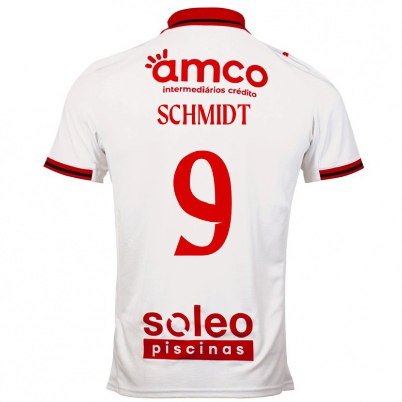DanxenレディースMalu Schmidt#9ホワイト レッドアウェイシャツ2025/26ジャージーユニフォーム