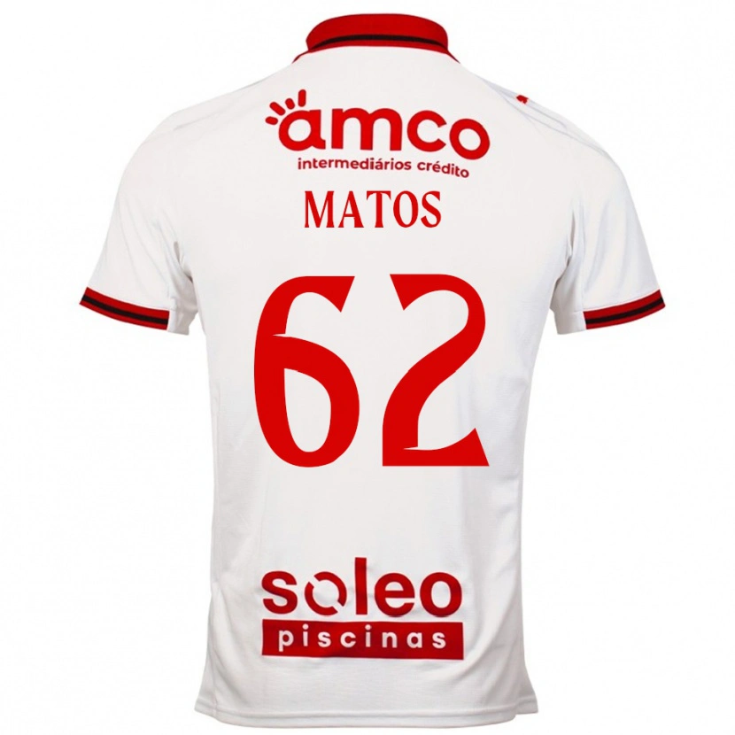 DanxenレディースNuno Matos#62ホワイト レッドアウェイシャツ2025/26ジャージーユニフォーム