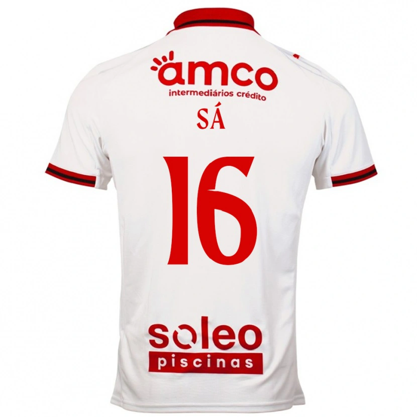DanxenレディースManuel Sá#16ホワイト レッドアウェイシャツ2025/26ジャージーユニフォーム