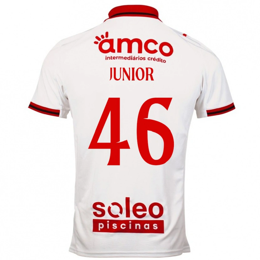DanxenレディースMário Junior#46ホワイト レッドアウェイシャツ2025/26ジャージーユニフォーム